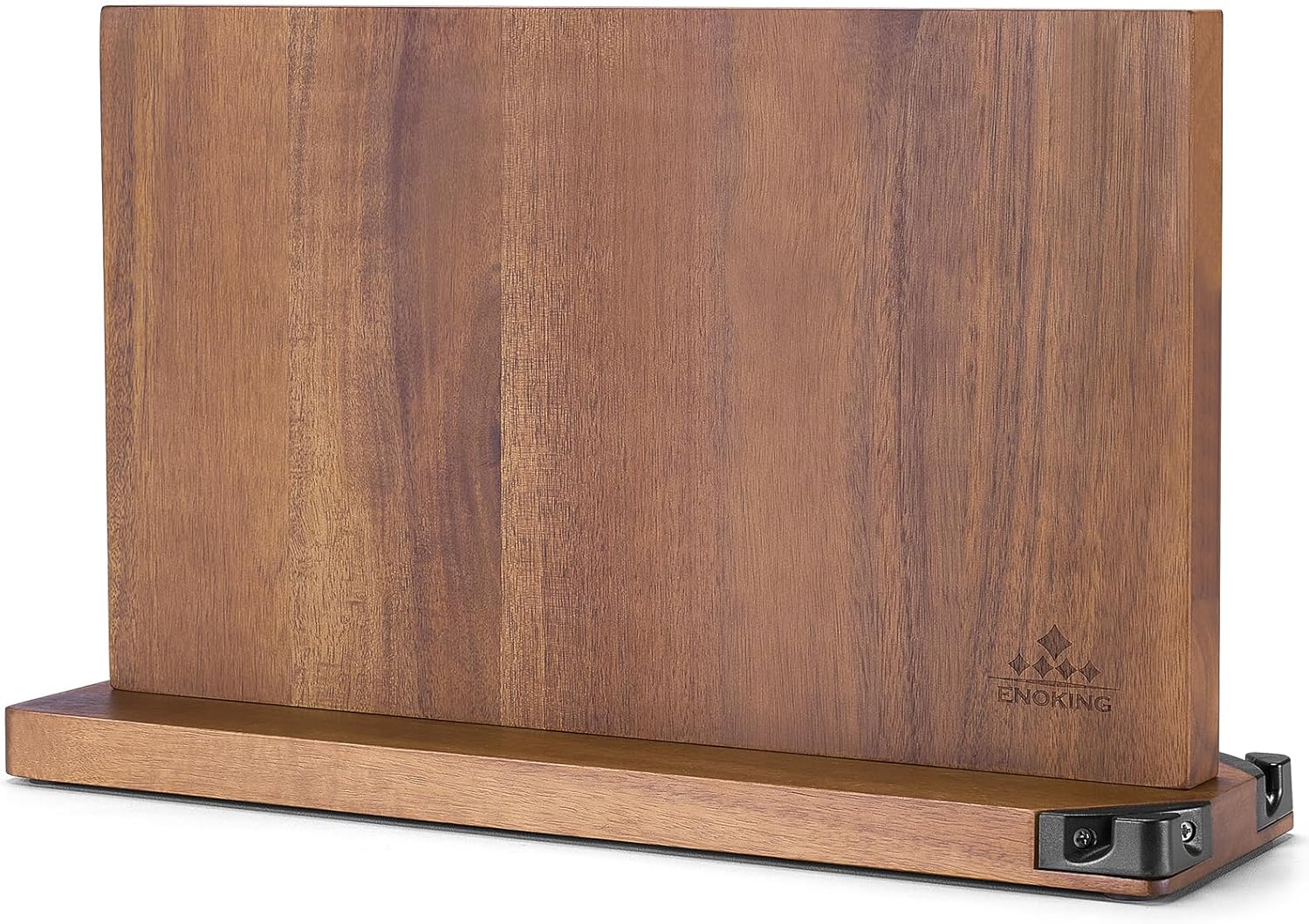 ENOKING Extra Large Magnetic Knife Block, 15.2-In Acacia Wood Knife Holder for Home Kitchen, Universal Knife Holder Stand with Strong Enhanced Magnets for Safe and Multifunctional Knife Storage