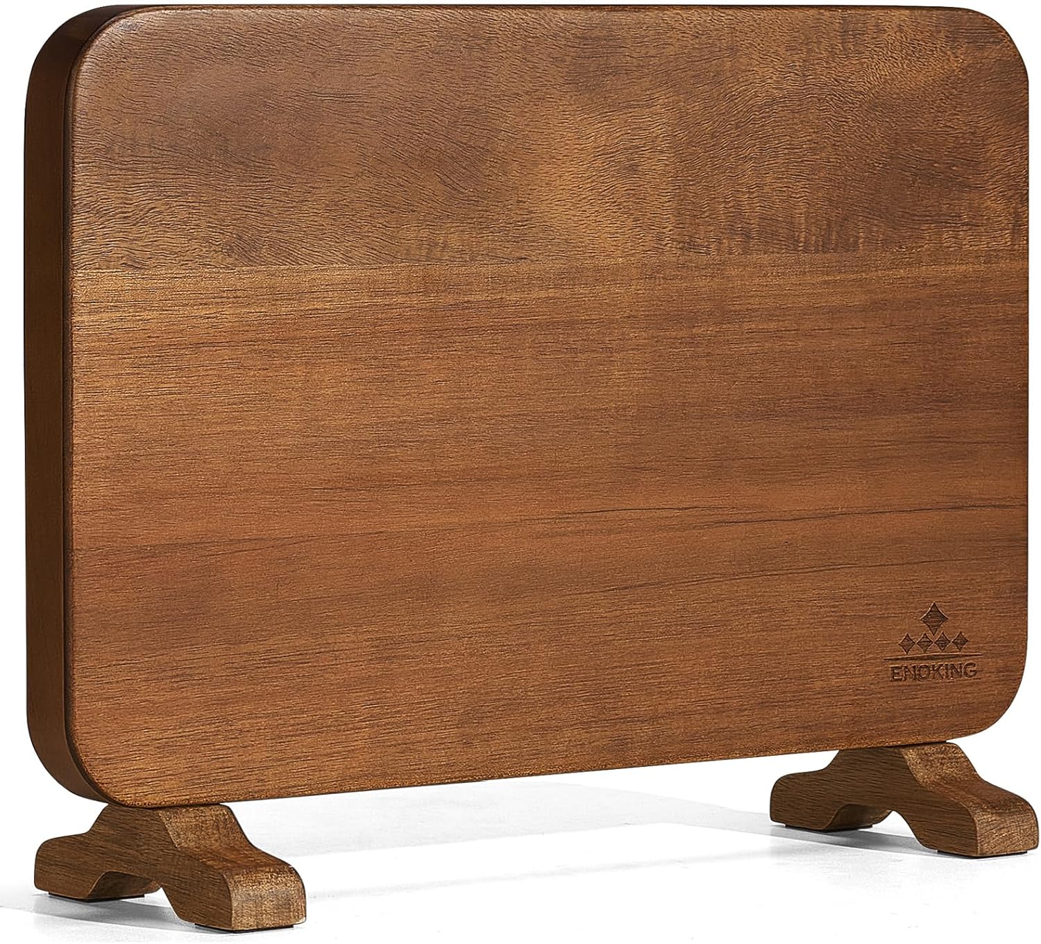 ENOKING Extra Large Magnetic Knife Block, 15.2-In Acacia Wood Knife Holder for Home Kitchen, Universal Knife Holder Stand with Strong Enhanced Magnets for Safe and Multifunctional Knife Storage